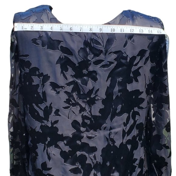 WHBM Silk Blend Floral Burnout Blouse - NWT - Picture 12 of 15